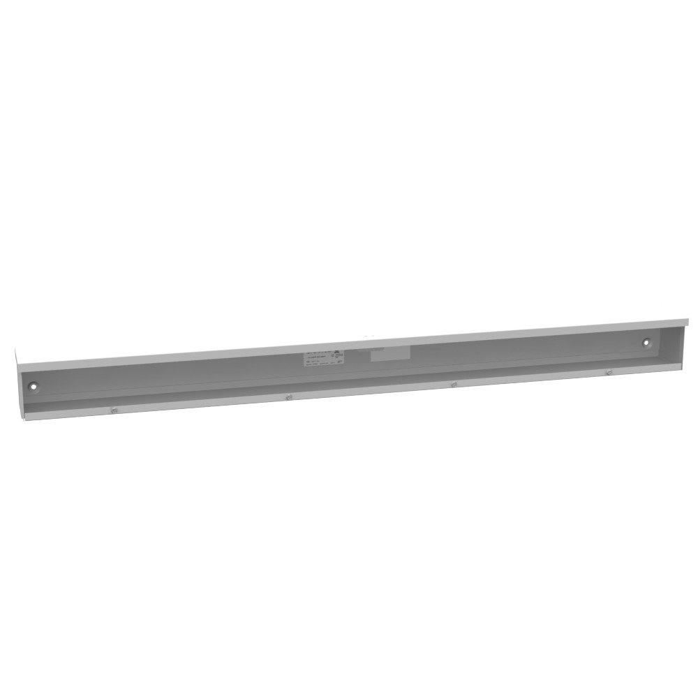 4x48x4 Screw Cover Wireway Type 3R UL Listed Steel No Knockouts ANSI 61 Gray Quad D Knockout for Lock