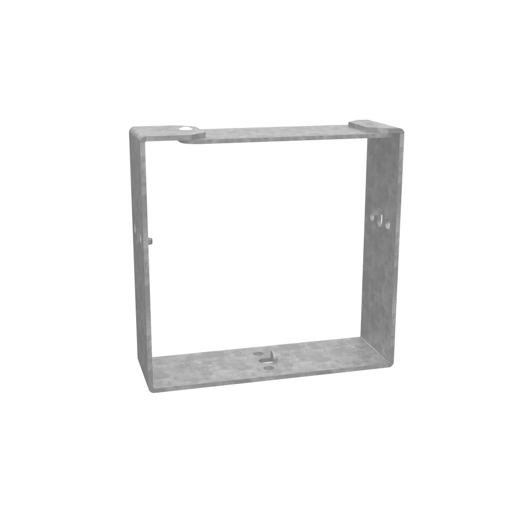 Wireway Connector Non UL Listed 4x4 Wireway Hinge and Screw Cover ANSI 61 Gray Steel