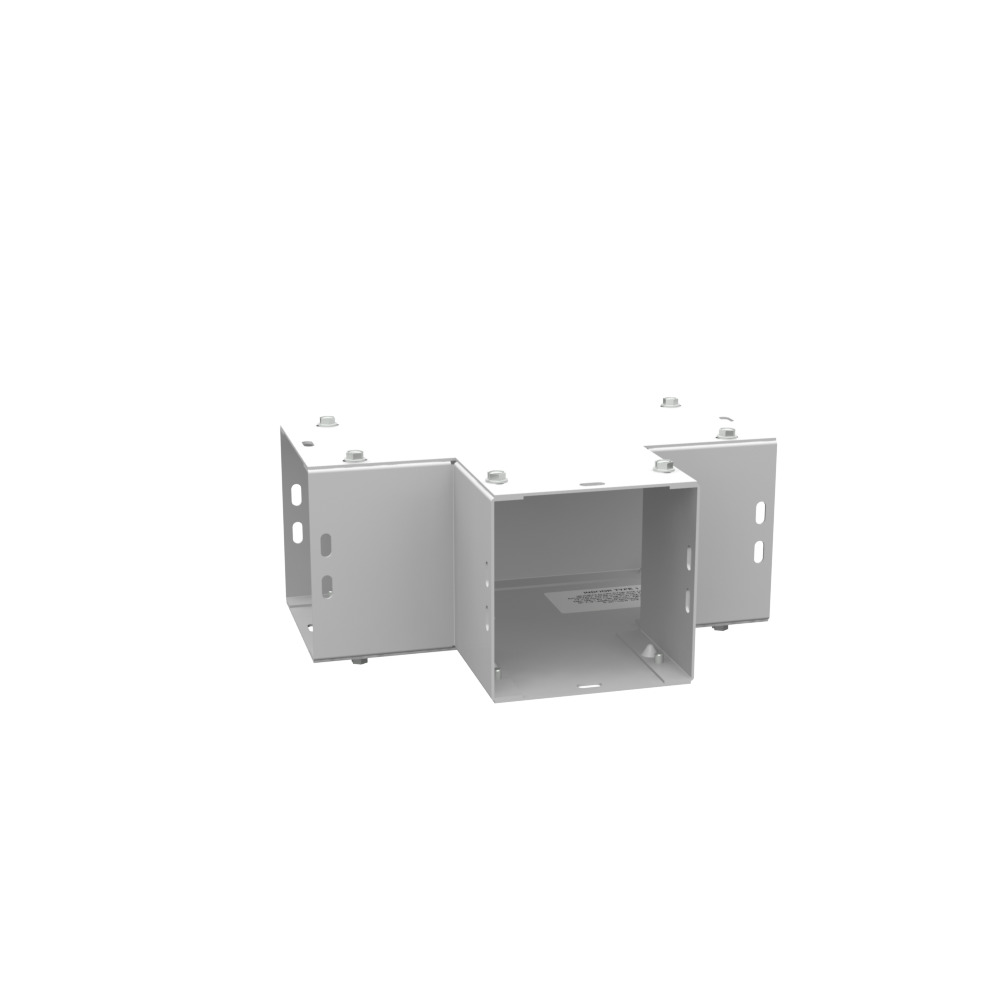 Wireway Tee Type 1 4x4 Screw Cover ANSI 61 Gray Steel