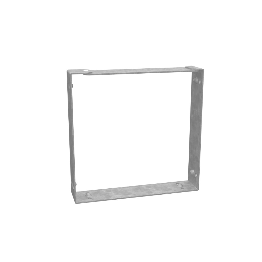 Wireway Connector Non UL Listed 6x6 Wireway Hinge and Screw Cover ANSI 61 Gray Steel
