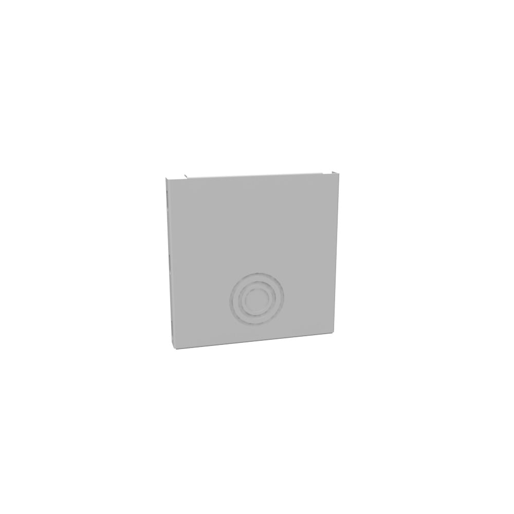 Wireway Universal End Type 1 6x6 Screw Cover ANSI 61 Gray  Steel Knockouts