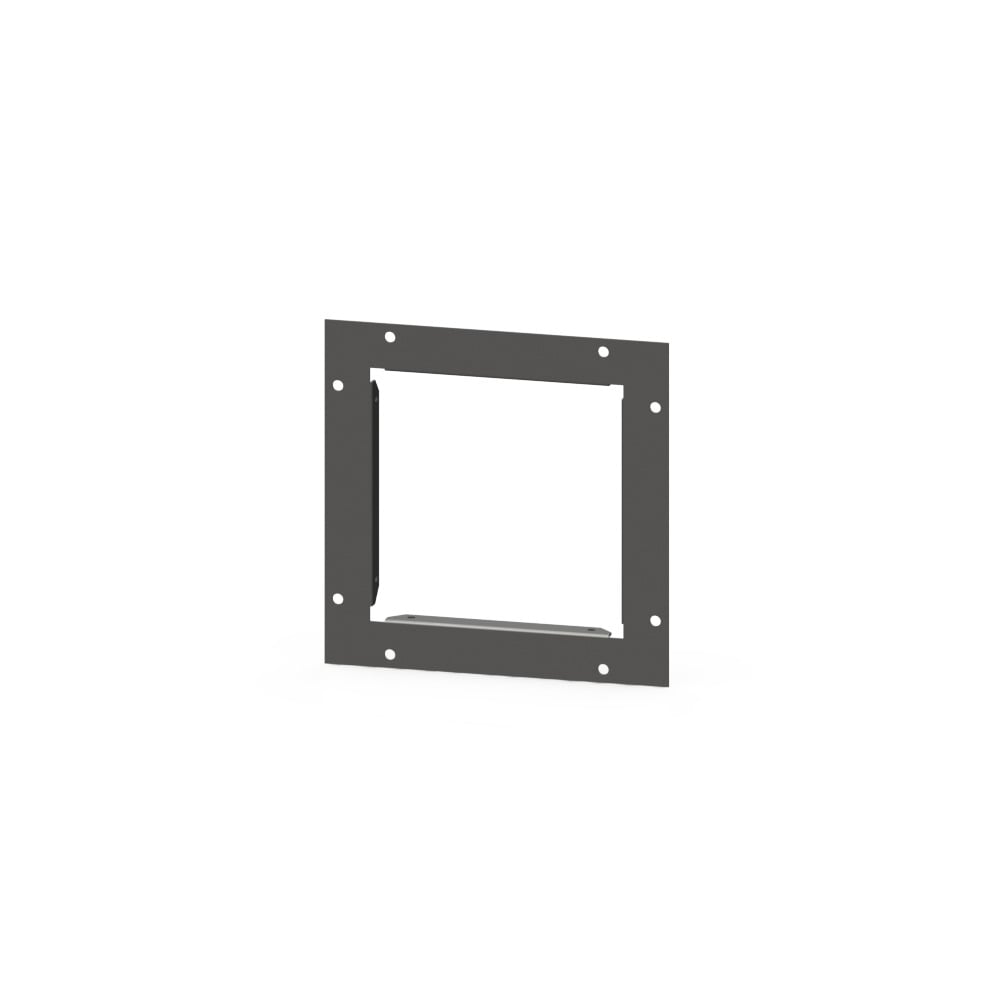 Wireway End Flange Type 1 6x6 Screw Cover ANSI 61 Gray Steel