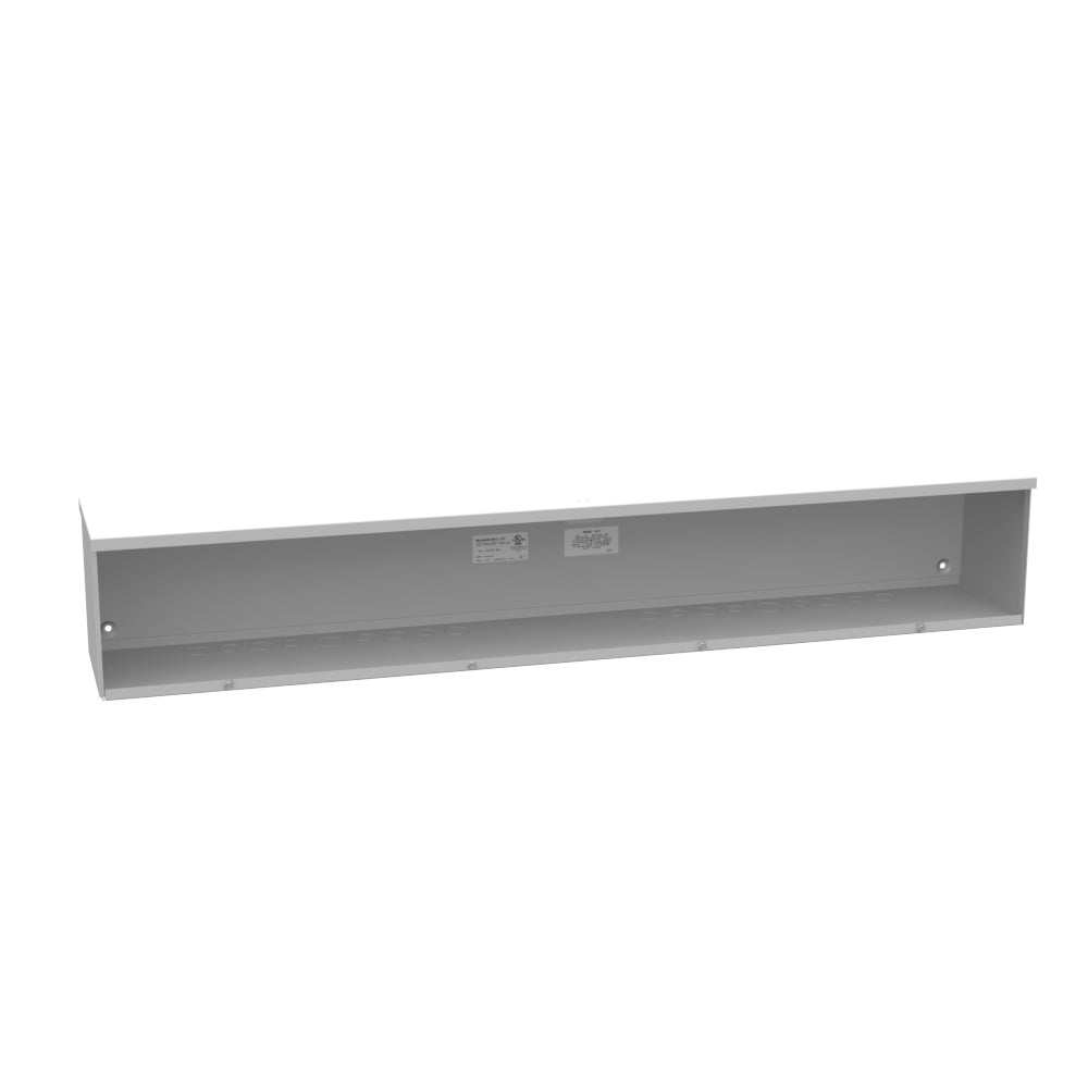 8x48x8 Screw Cover Wireway Type 3R UL Listed Steel Knockouts ANSI 61 Gray Quad D Knockout for Lock