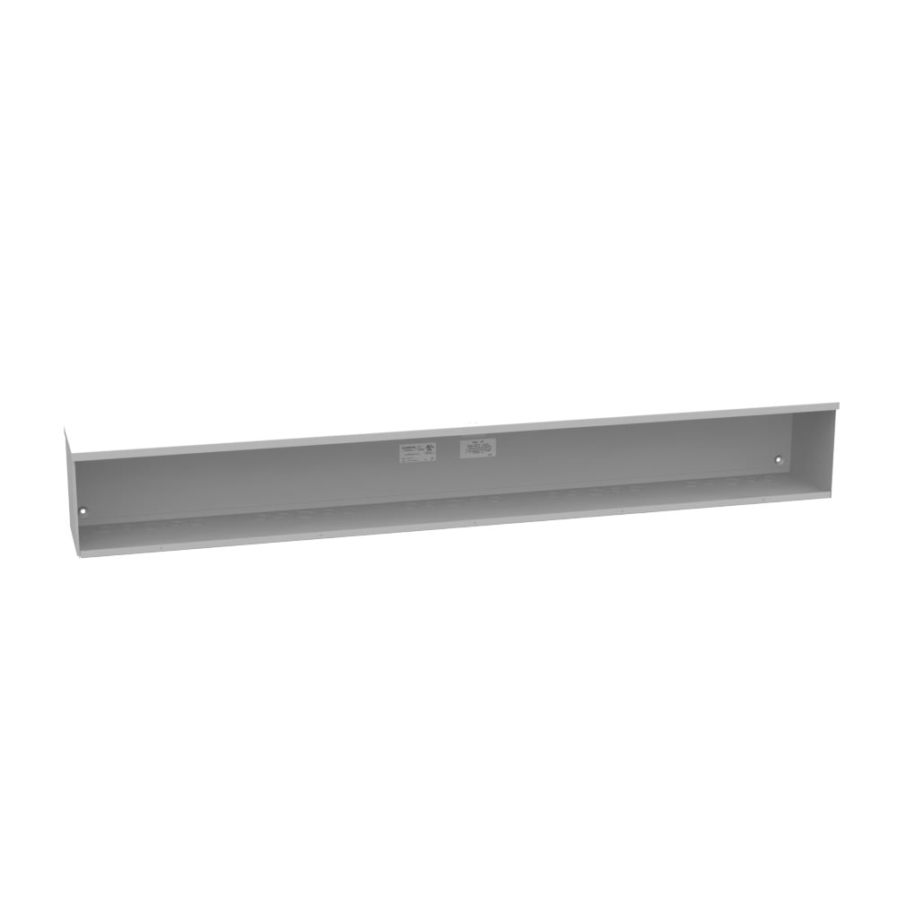 8x72x8 Screw Cover Wireway Type 3R UL Listed Steel Knockouts ANSI 61 Gray Quad D Knockout for Lock
