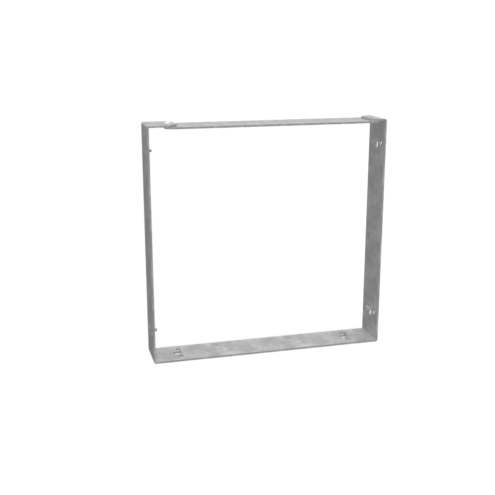 Wireway Connector Non UL Listed 8x8 Wireway Hinge and Screw Cover ANSI 61 Gray Steel