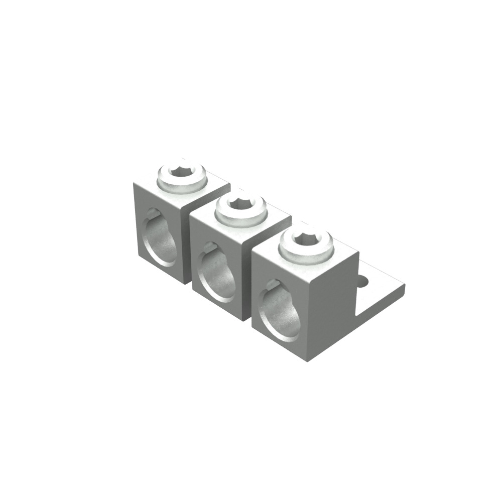 Lug Kit Single 4-600kcmil or Two 1 Aught-250kcmil Mech .375 Stud Hole 3 Per Kit