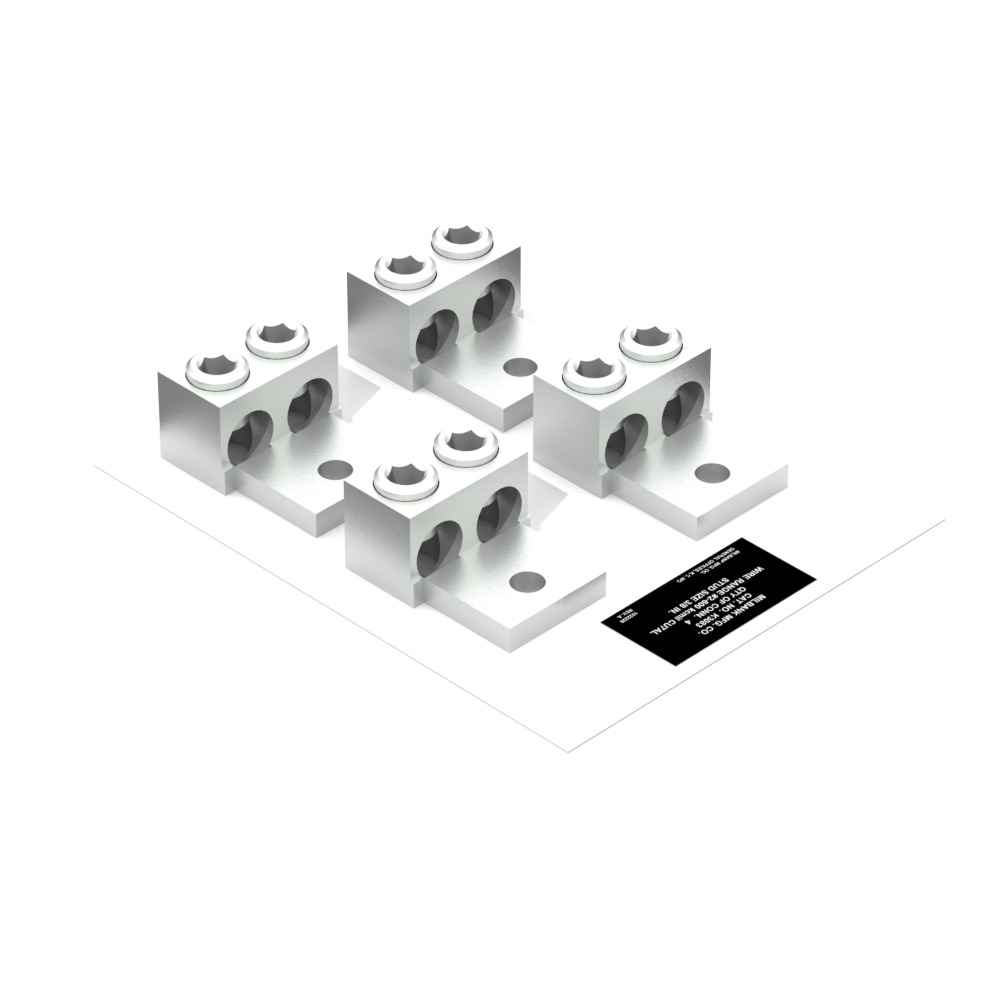Lug Kit Twin 4-600kcmil Mech .375 Stud Hole 4 Per Kit