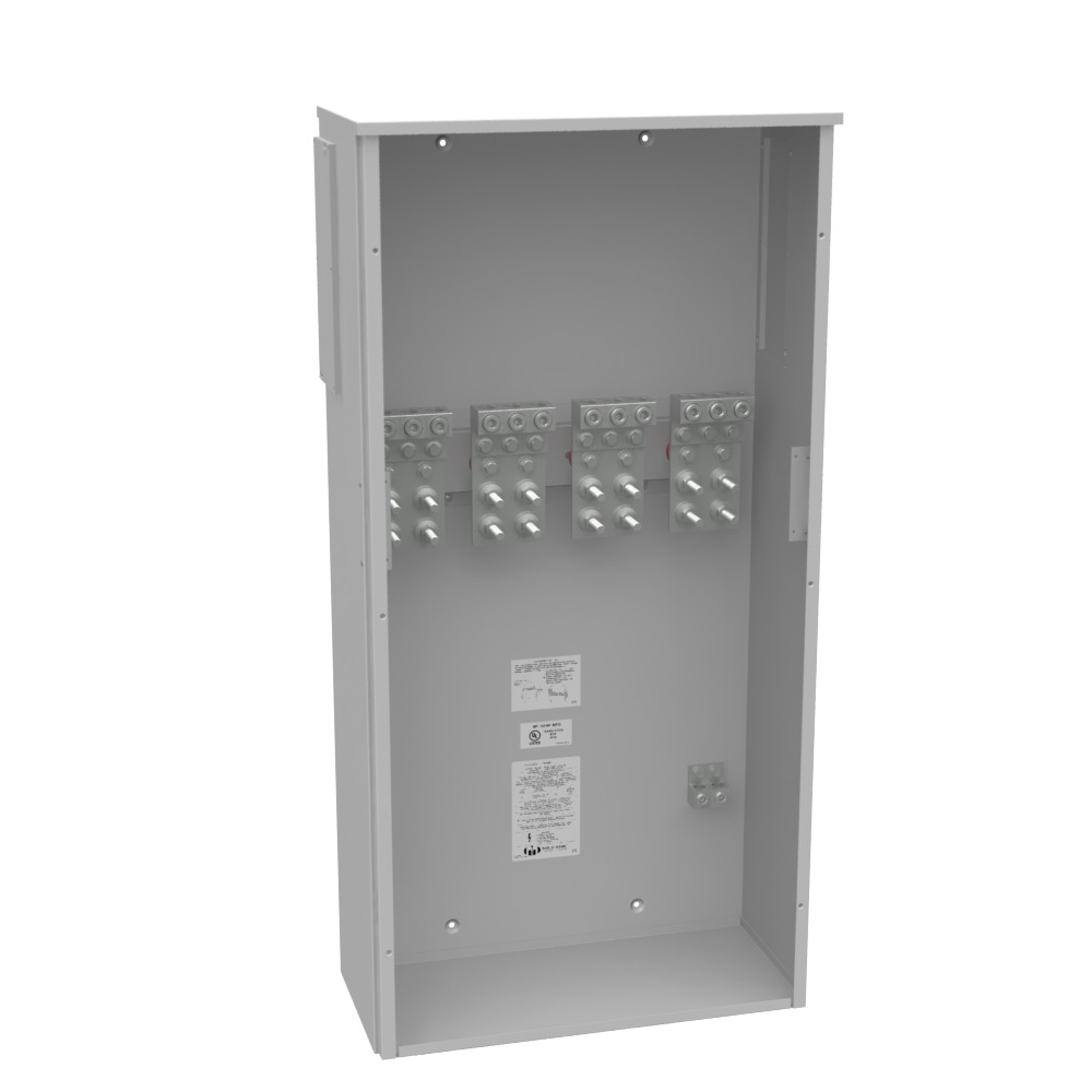 800 AMP 3 PH 600 VOLT 24IN-48IN-11IN PNTD STL LIFT OFF SCR FRONT .5-13 STUDS 3 LUGS PER LND 4-600kcmil 10K AIC