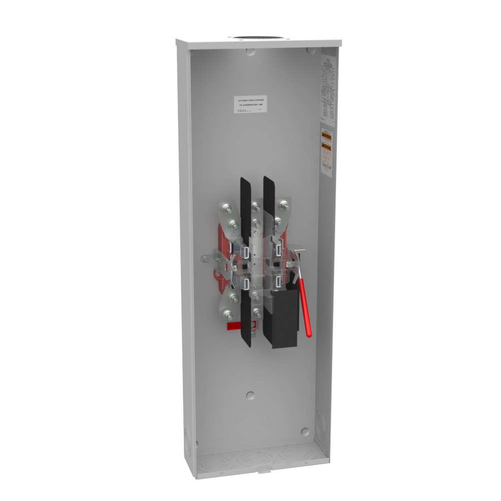 U1079-R 4 Term, Ringless, Large Hub Opening, Lever Bypass, Narrow Shell