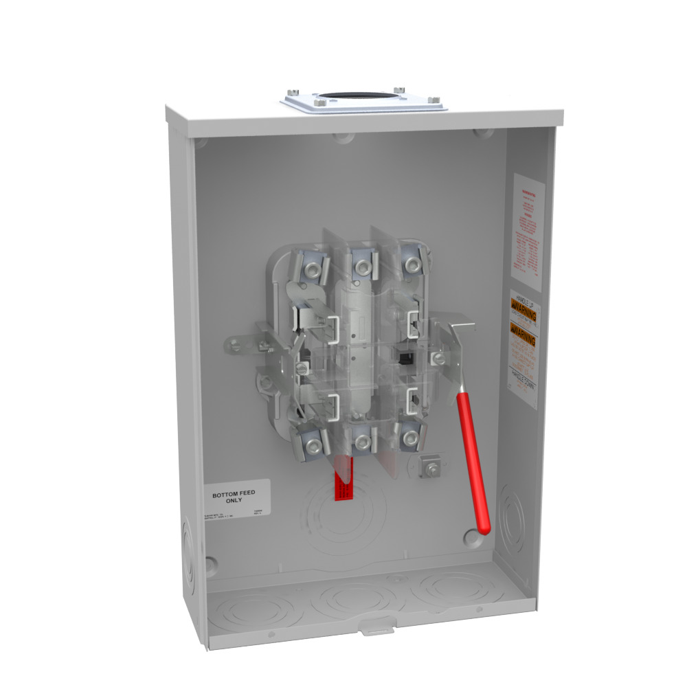 U1211-RRL 4 Term, Ringless, Large Hub Opening Adapter to Small Hub Opening, Lever Bypass