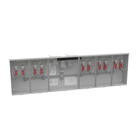U1255-X-K4 4 Term, Ringless, Large Closing Plate, 5 Position, Double Connector, 2-600 kcmil