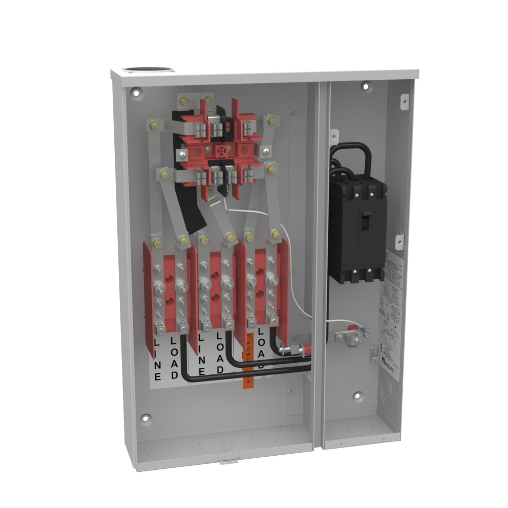 U217MTB-48 7 Term, Ringed, Small Closing Plate, Link Bypass, 1-100 Amp, Main Breaker, 480V