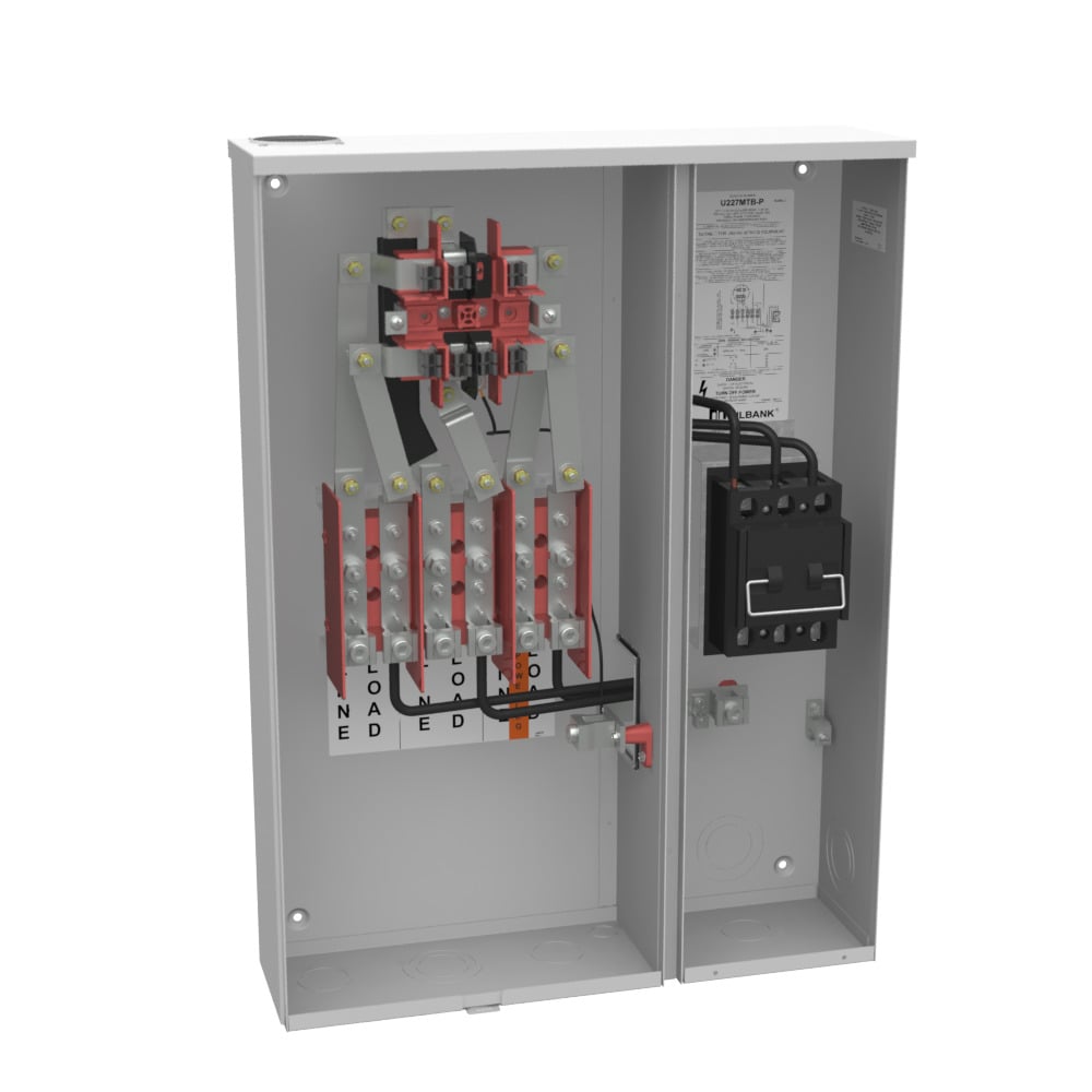 U227MTB-P 7 Term, Ringed, Small Closing Plate, Link Bypass, 1-200 Amp, Main Pullout