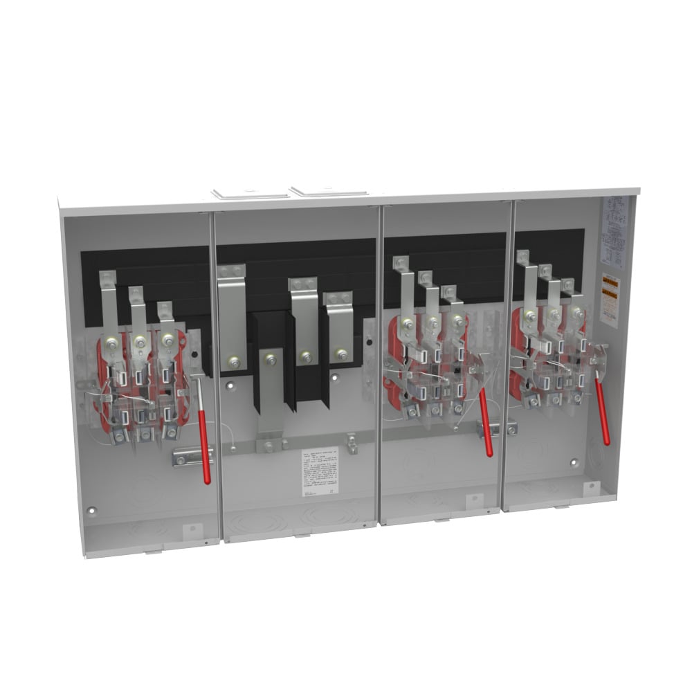U2733-XT 7 Term, Ringless, 2 Large Closing Plate, Lever Bypass, 3 Position