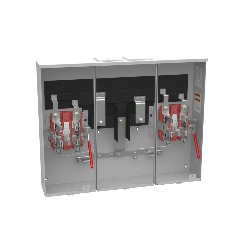 U2872-XT 5 Term, Ringless, 2 Large Closing Plate, Lever Bypass, 2 Position