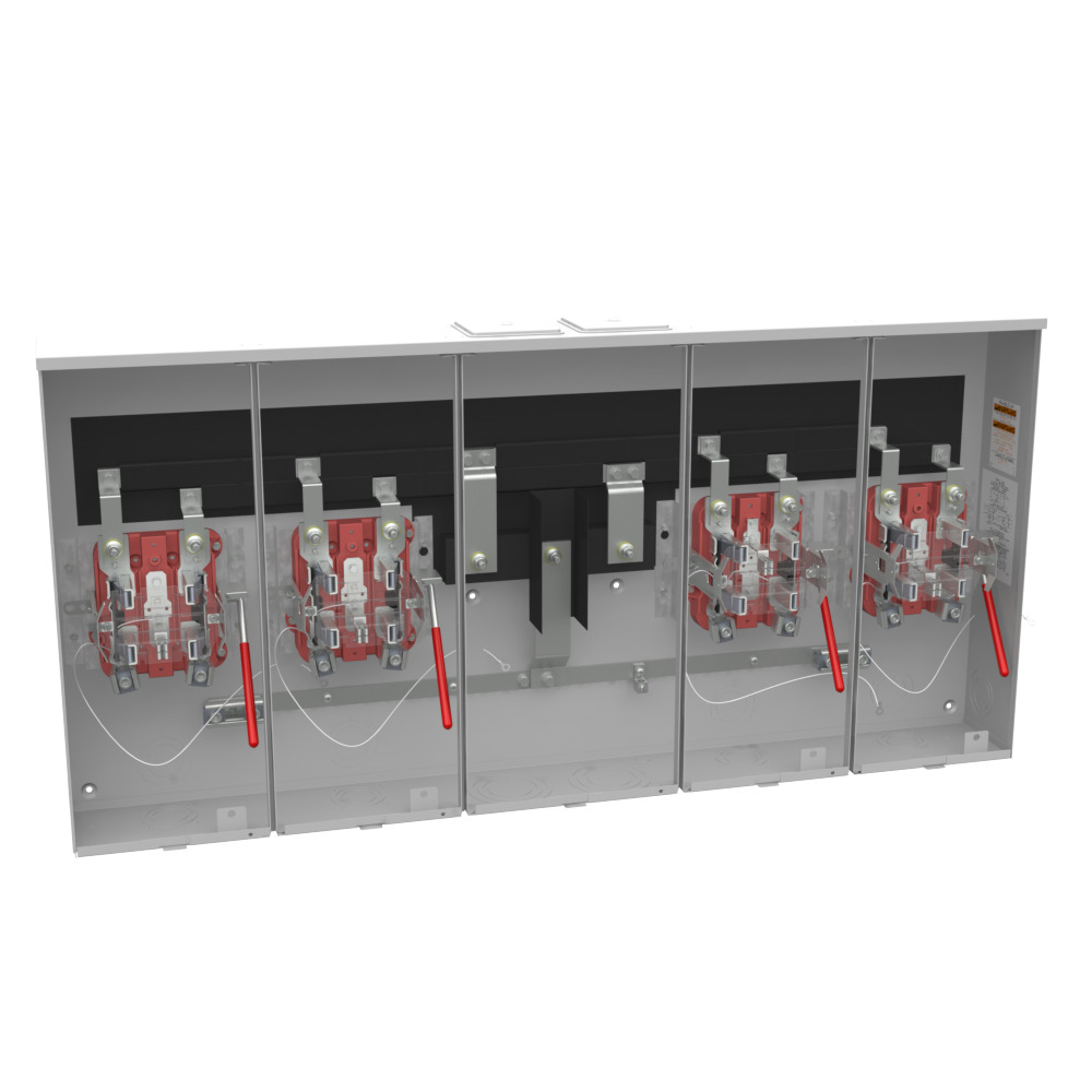 U2874-XT-5T9 5 Term, Ringless, 2 Large Closing Plates, Lever Bypass, 4 Position 5th Term 9 Oclock Position
