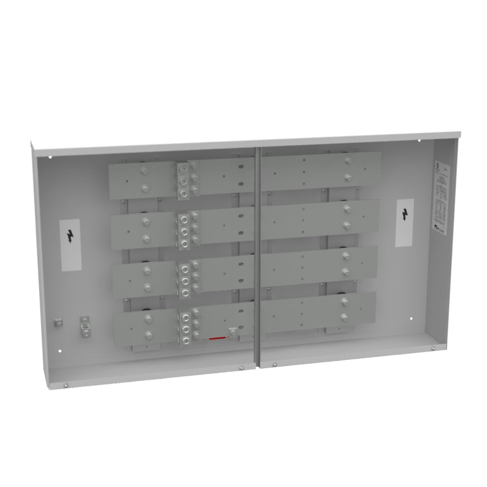 800 AMP 3 PH 600 VOLT 48IN-26IN-6IN PNTD STL LIFT OFF SCR FRONTS 3 LUGS PER LND - 4-600kcmil 65K AIC