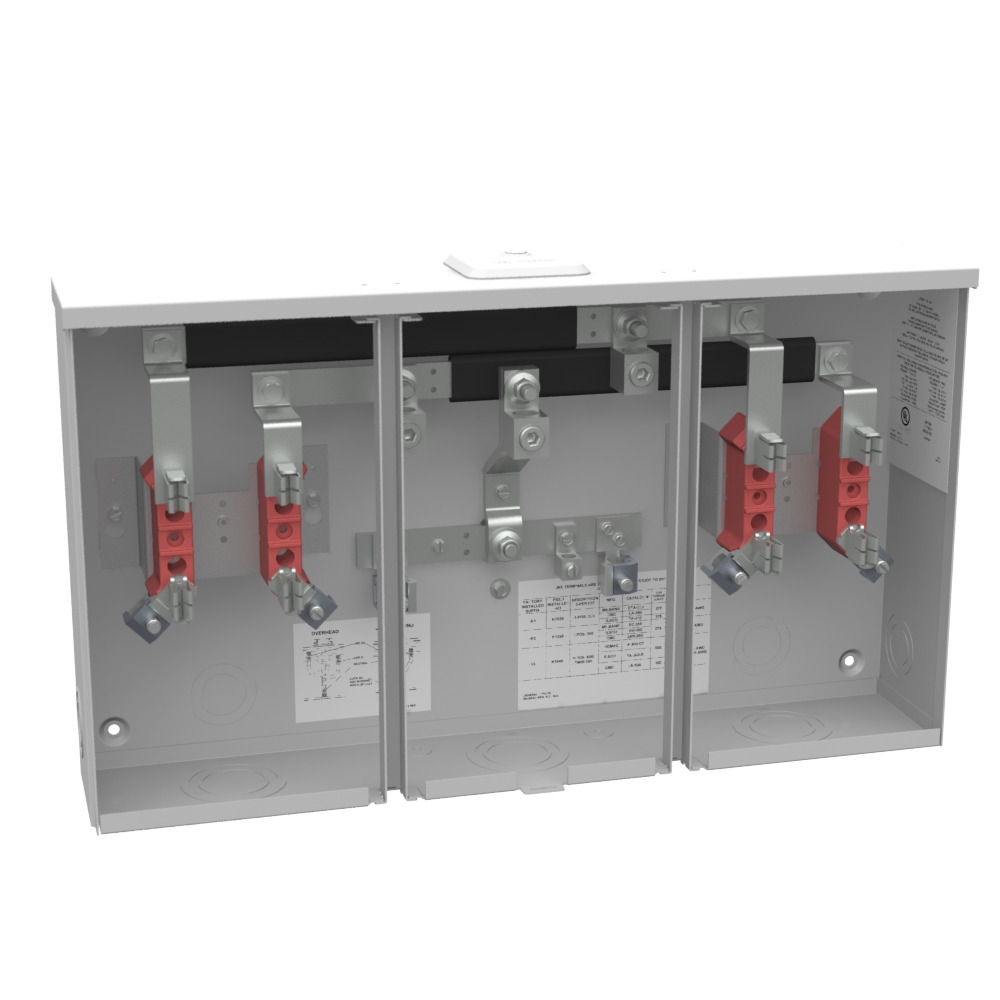 U3522-XL-K1 5 Term, Ringed, Small Closing Plate, 2 Position, Single Connector, 6-350 kcmil