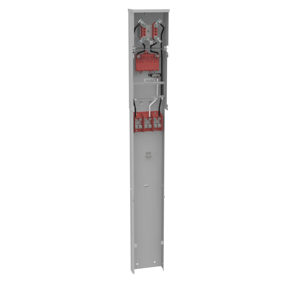 U5300-O 4 Term, Ringed, Plain Top, Single Pedestal Direct Bury