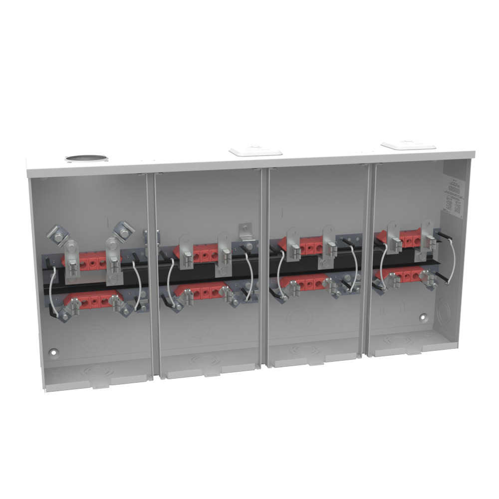 U7364-RL-KK Meter Socket, 100 Amp, 1 Phase, Ringless, Horn, 4 Term, 4 Position, OH, 300V