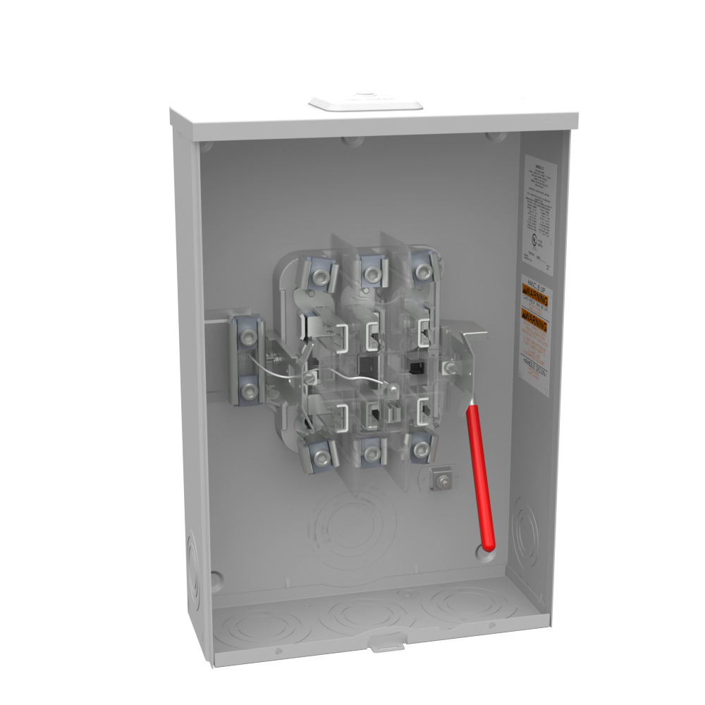 U8107-XL-IL 7 Term, Ringless, Small Closing Plate, Lever Bypass, 7-16 inch Knockout Lock Provision