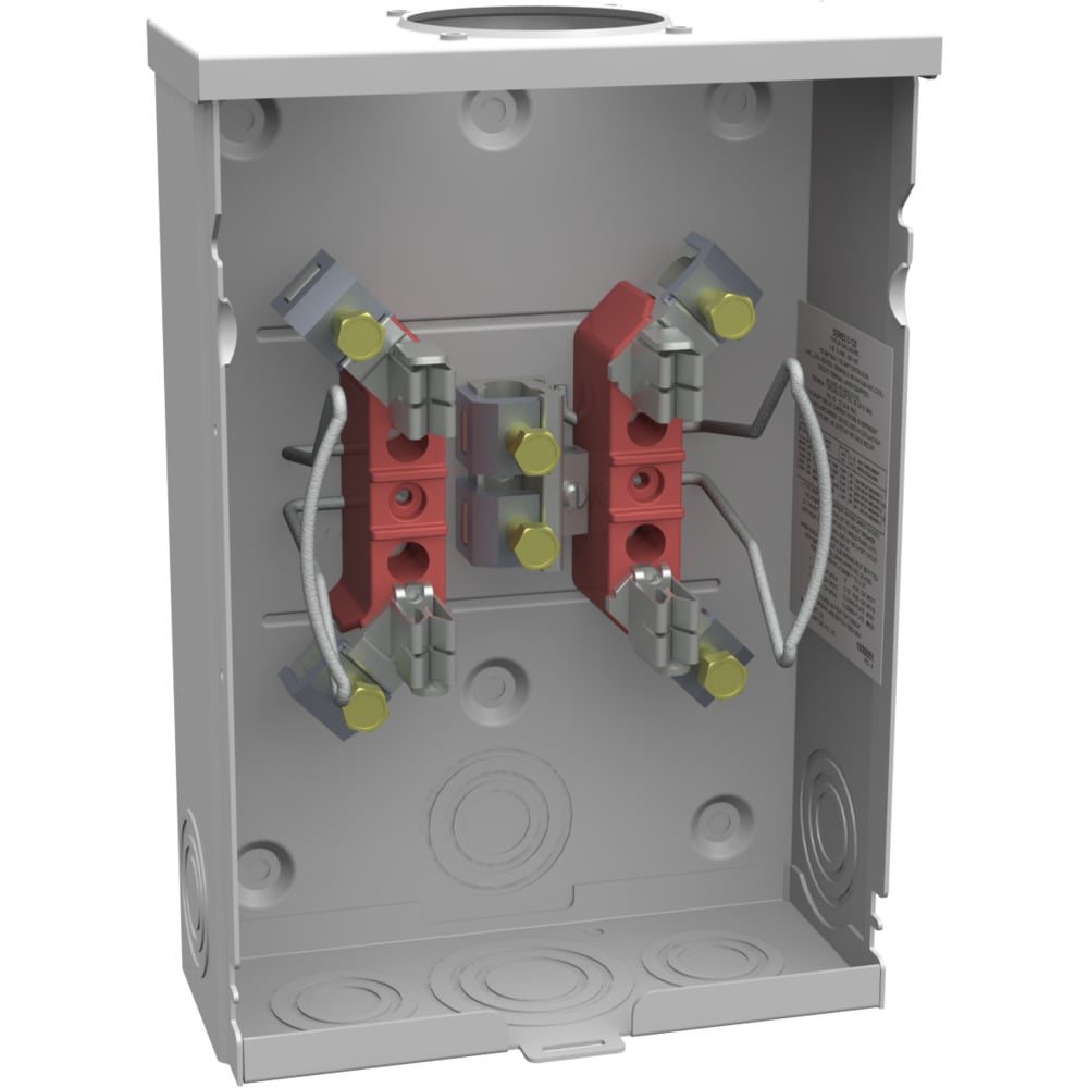 U8435-RL-TG 4 Term, Ringless, Small Hub Opening, Triplex Ground, Extension Hex