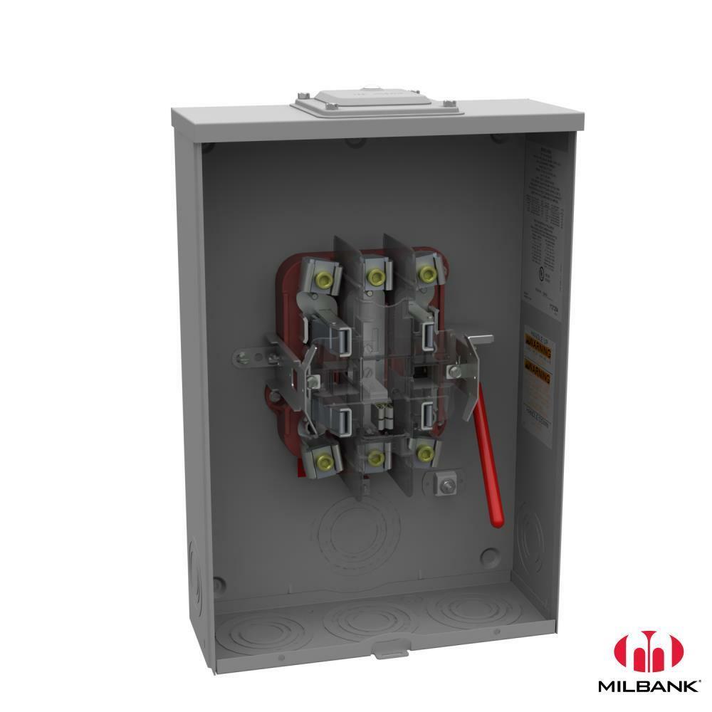 U9551-RXL-QG 5 Term, Ringless, Large Hub Opening, Adapt to Small Closing Plate, Quadplex Ground, Lever Bypass