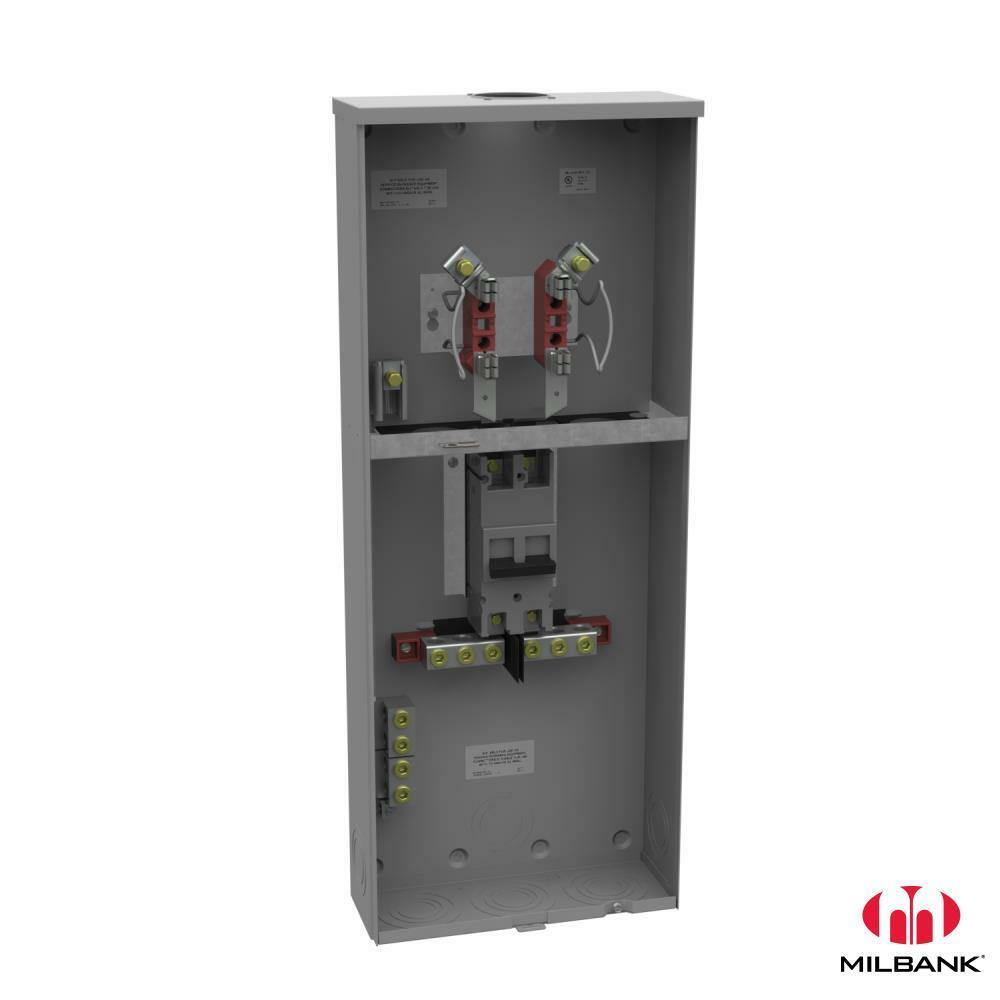 U9647N-RL-200 4 Term, Ringless, Small Hub Opening, 1-200 Amp, Main Breaker, Triple Tap
