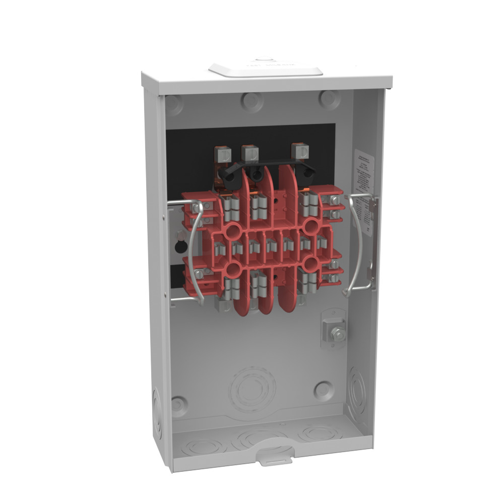 UC7237-XL Single Position Meter Socket, 20 Amp, 3 Phase, Ringless, Auto, 13 Term, OH, UG, 600V