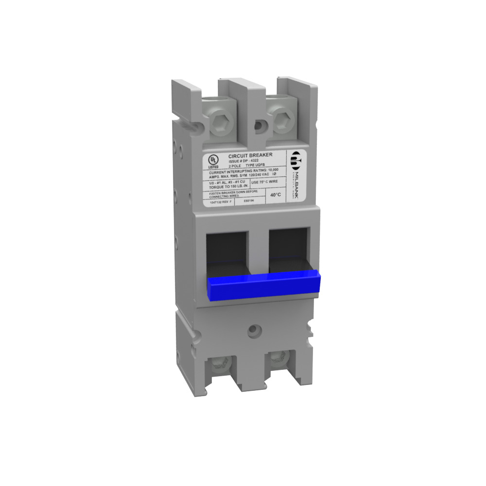 MILBANK 200 AMP 2 POLE 240 VOLT BOLT-ON 22K AIC