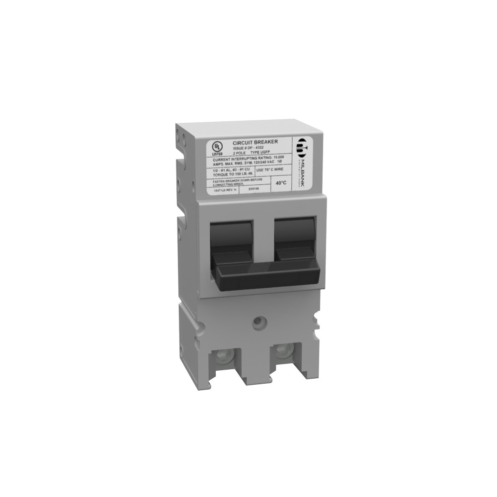 MILBANK 150 AMP 2 POLE 240 VOLT PLUG-IN 10K AIC