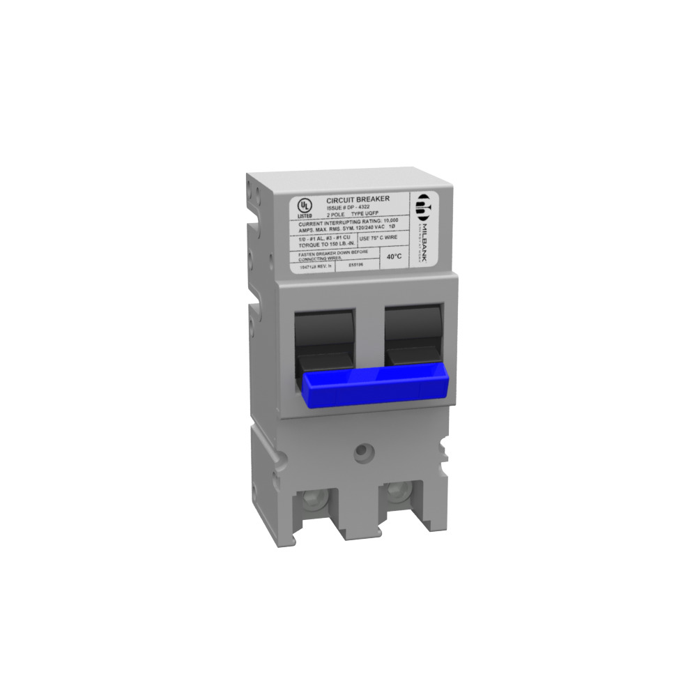 MILBANK 175 AMP 2 POLE 240 VOLT PLUG-IN 22K AIC