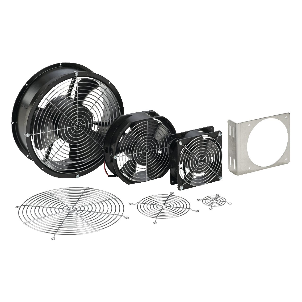 A10AXFN D85 Compact Axial Fan, 115 V AC, 0.88/1 A, 36/36 W Power Rating, 480/560 cfm Air Flow