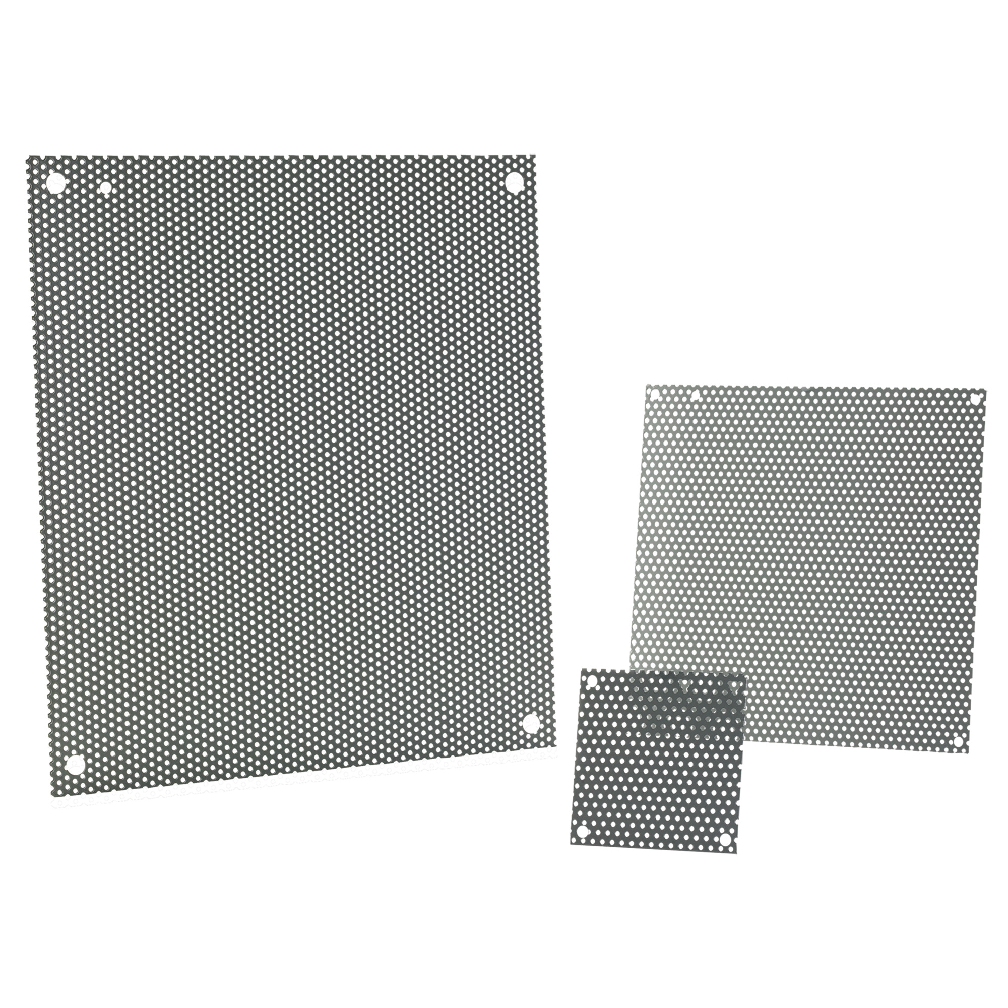 A36N24MPP PNLP Perforated Panel, 22-1/2 in W x 32 in H, 16 ga Steel, Gray