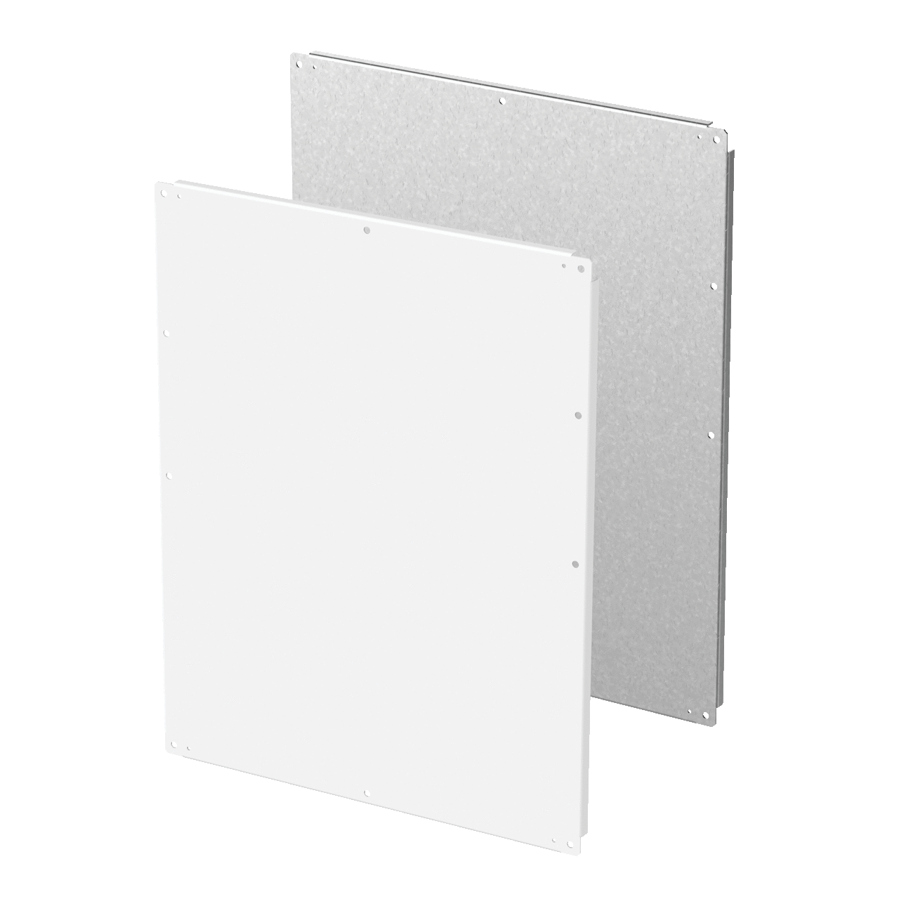 A54P72 A26P Enclosure Panel, 72 in W x 54.88 in H, Steel, White