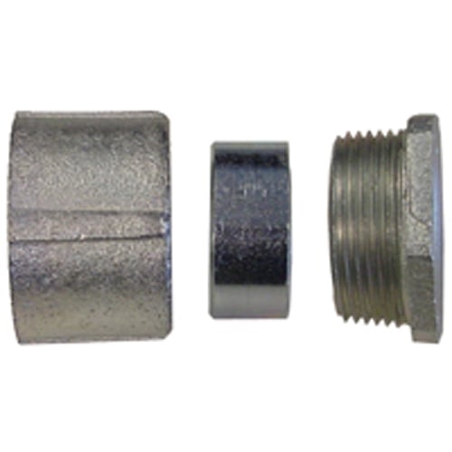 EC-600 3-Piece Concretetight Conduit Union, 6 in, 90 deg, Malleable Iron