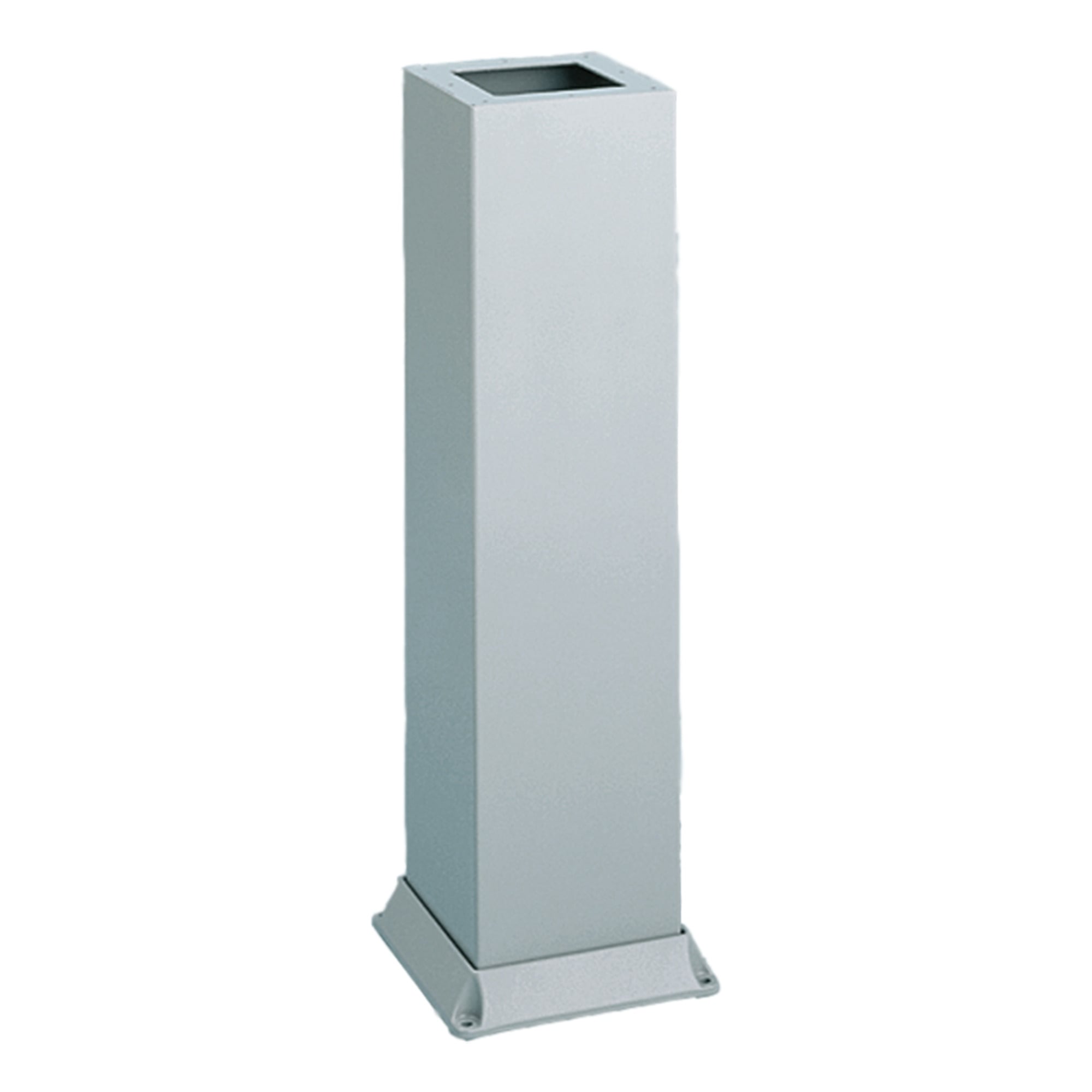 AP23B88 P1 Bolt Down Pedestal, 23 in L x 4 in W x 4 in D, For Use With CONCEPT and INLINE 4 x 4 in Pedestal HMI Enclosures and ProLine 8 x 8 in Pedestal Sloped Front Enclosures, Steel, Light Gray