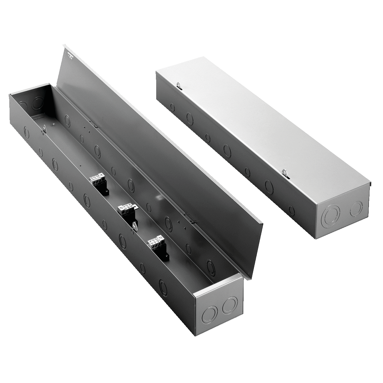 AST383R S90T Splitter Trough, 85 A, 3 Wires, NEMA 1 Enclosure, Steel