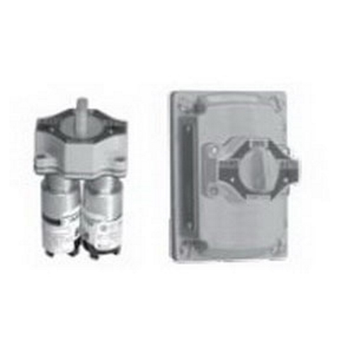 Selector Switch Assembly, 2-Circuit, Series: EDKB, 600 VAC, 10 A, Maintained Contact Mode, Hand/Off/Auto Legend, NEMA 3/7/9 Enclosure, Surface Mounting, Aluminum, Natural