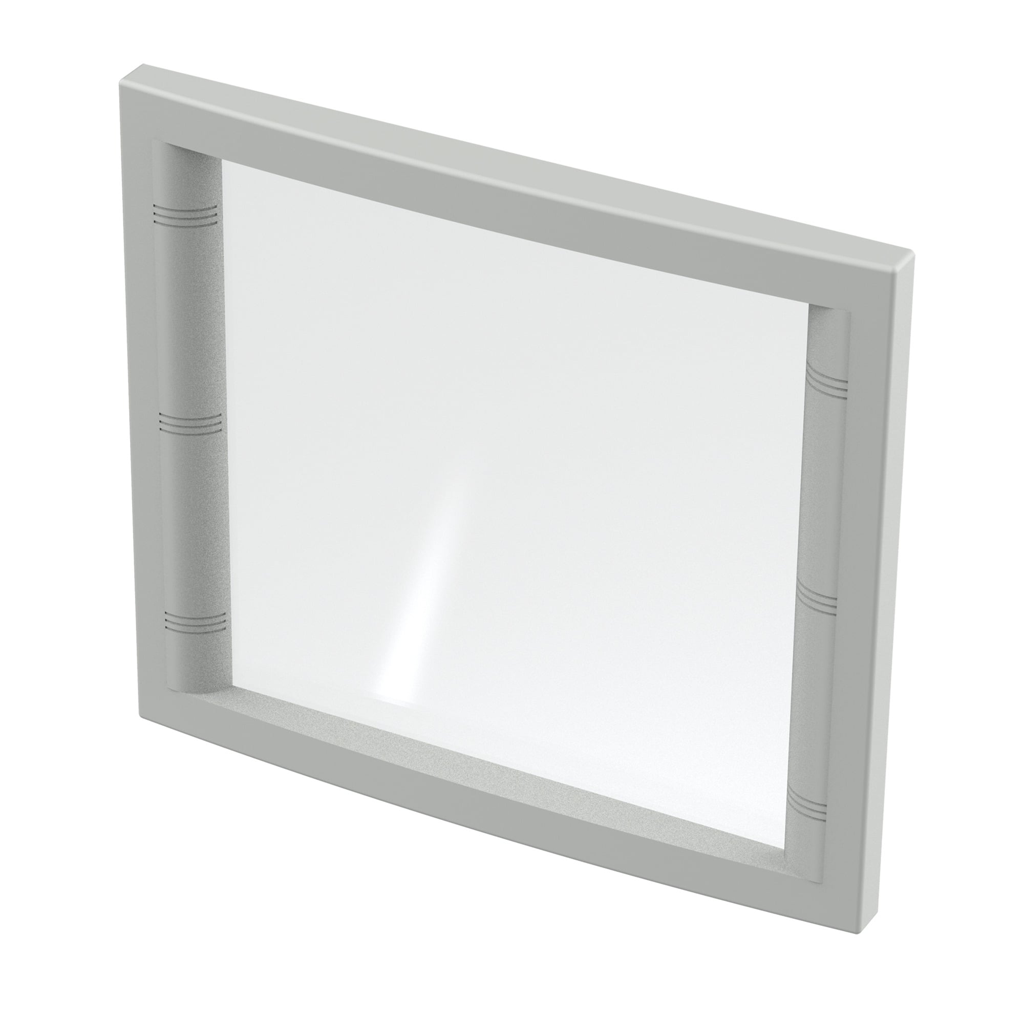 CWF3136 C2 Fixed Hinged Concept Window Kit, 9.96 in H x 10.86 in W, 12.2 in H x 14.17 in W x 1.26 in D, For Use With CONCEPT 310 x 360 mm Operator Interface Enclosures, Die Cast Aluminum, Medium Gray, Textured
