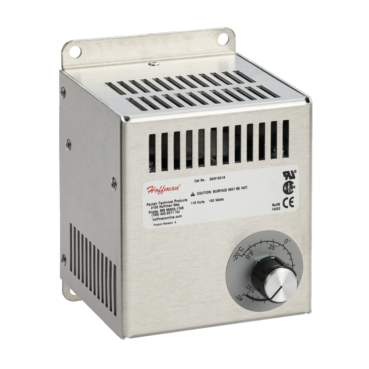 DAH2002A D85 Electric Heater, 200 W, 230 V AC, Panel Mount