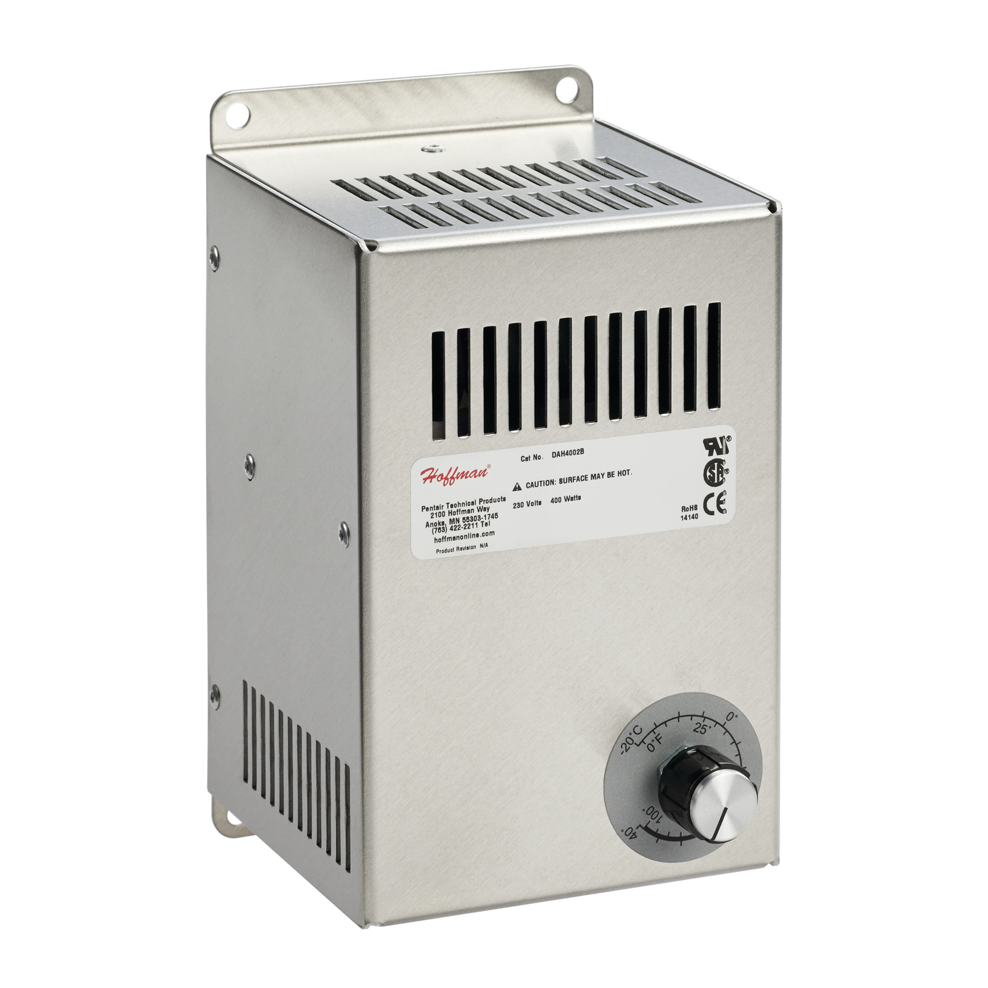 DAH8002B D85 Electric Heater, 800 W, 230 V AC, Panel Mount