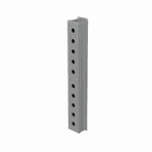Pushbutton Enclosures Type 12, 10PBx22.5mm, Gray, Steel