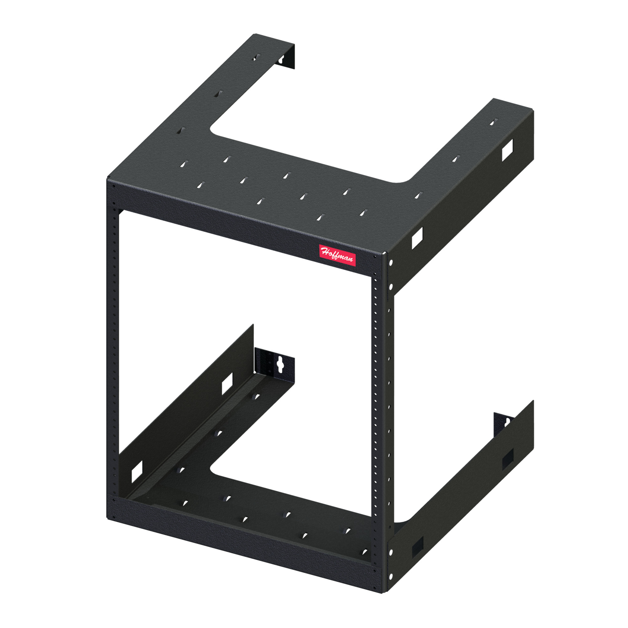 E19FWM25U20 Fixed 25-Rack Unit Wall Mount Rack, 45-3/4 in H x 18.31 in W x 20 in D, 150 lb Load