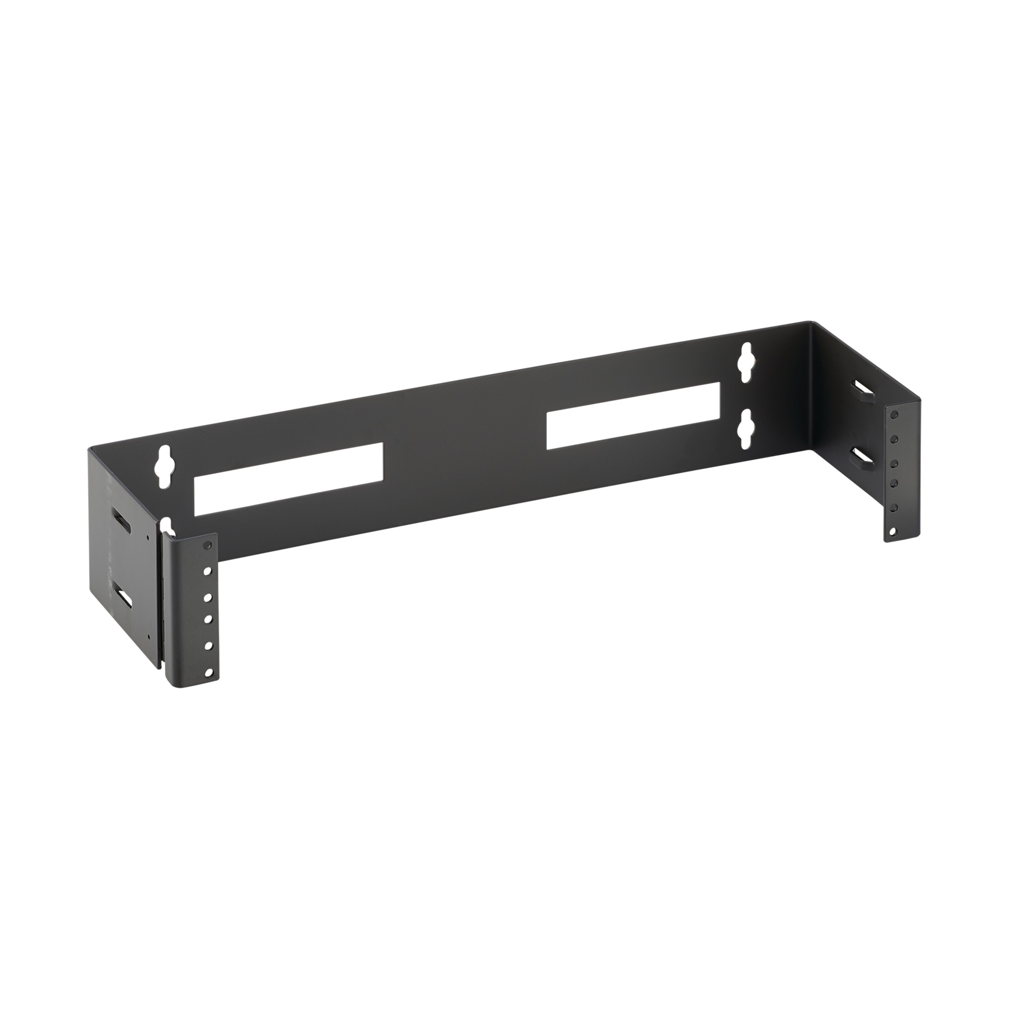E19HPM1U DOFRW Open Design Hinged Panel, 1-3/4 in H x 20 in W x 6 in D, Steel, Black