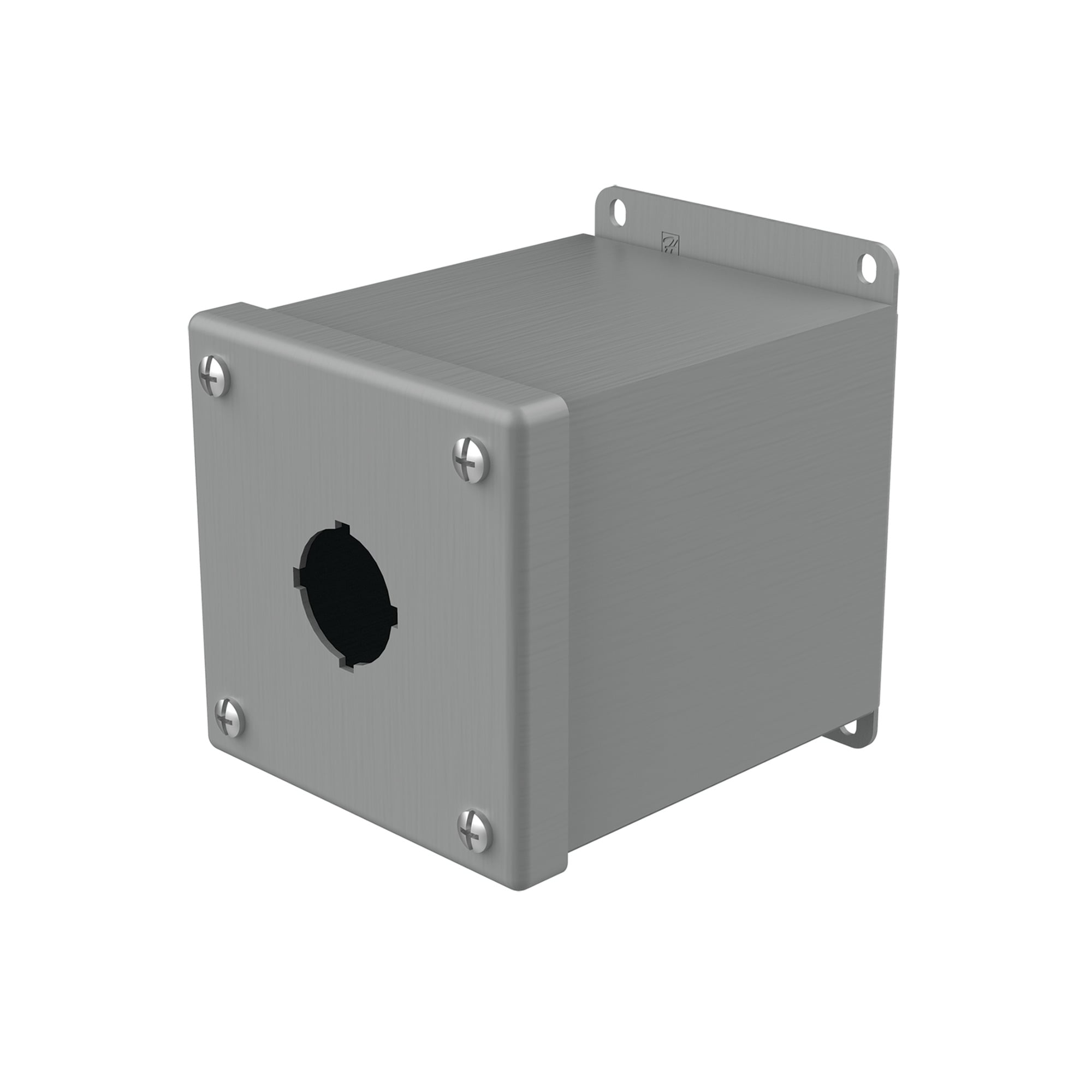 E1PBX PB1 Extra Deep Pushbutton Enclosure, 4 in L x 4 in W x 4-3/4 in D, 1 Outlets, NEMA 12/IP65 NEMA Rating, Steel