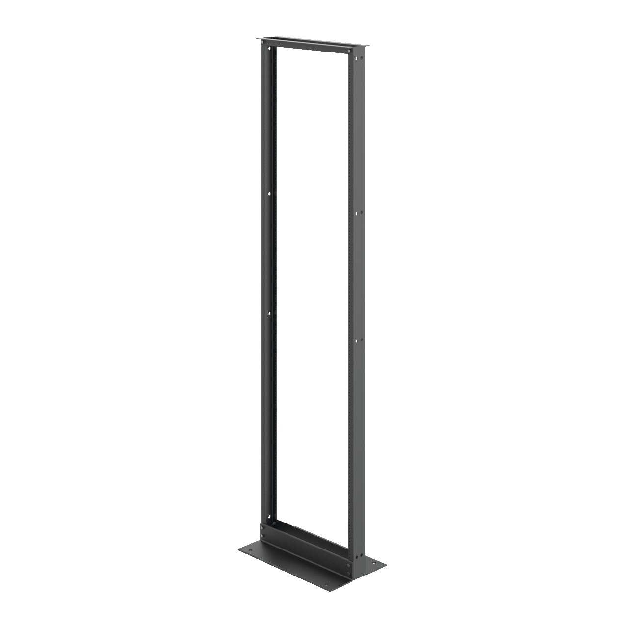 EDR23FM45U DOFR2:DMAX 2-Post 45-Rack Unit Open Frame Cabinet Rack, 84 in H x 24-1/4 in W x 15 in D