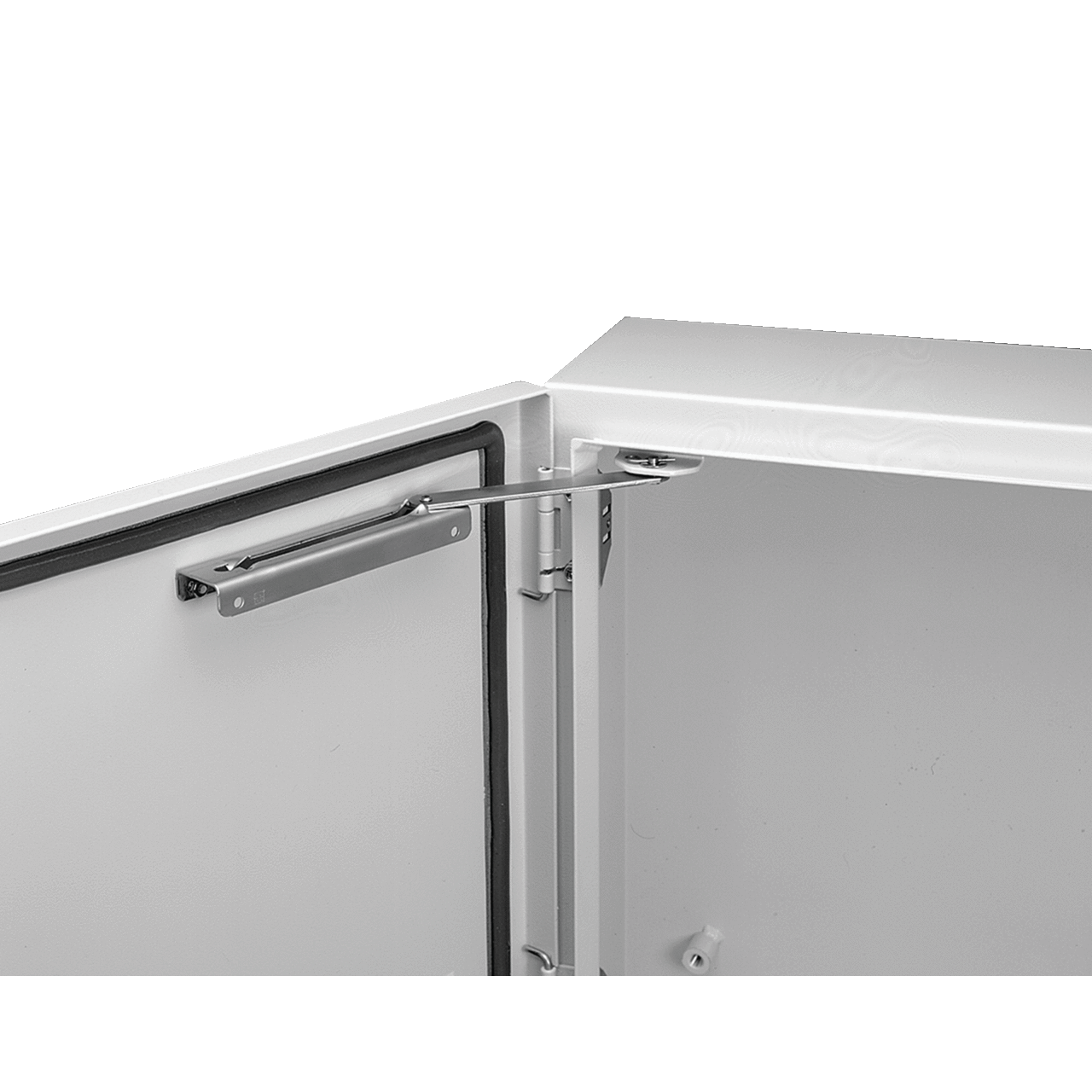 EDSK ComLine DCOMY Door Stop Kit, 10 in L x 8-1/2 in W x 1-1/2 in H, For Use With COMLINE Wall Mount Enclosures, 304 Stainless Steel