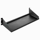 Single-Sided Shelf Solid 75 (34kg) Load Rating, 19.00x17.00, Black, Mild Steel