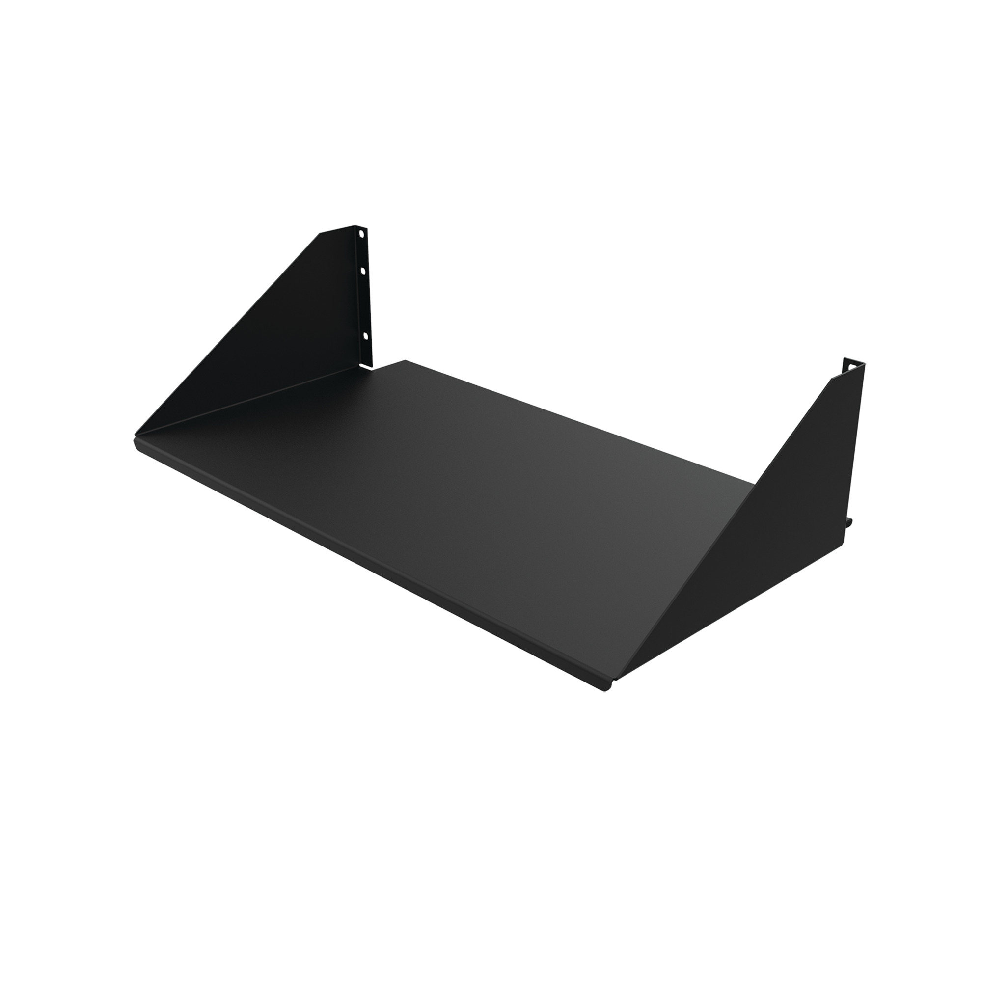ESH19S DACCY Single Sided Solid Shelf, 4.85 in H x 19 in W x 10-1/2 in D, 3U Rack, Steel